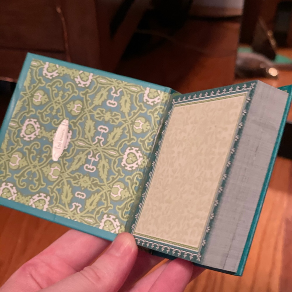 Small Rhinestone Teal Notepad - Picture 8 of 16
